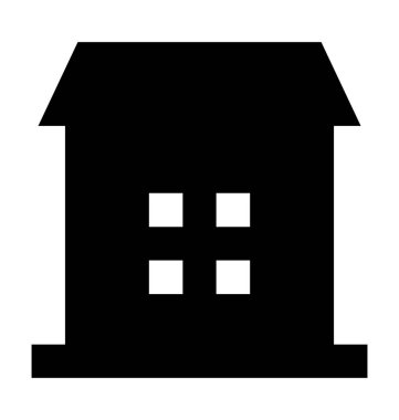 Lodge düz vektör simgesi