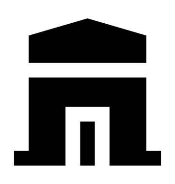 Depolama birimi düz vektör simgesi