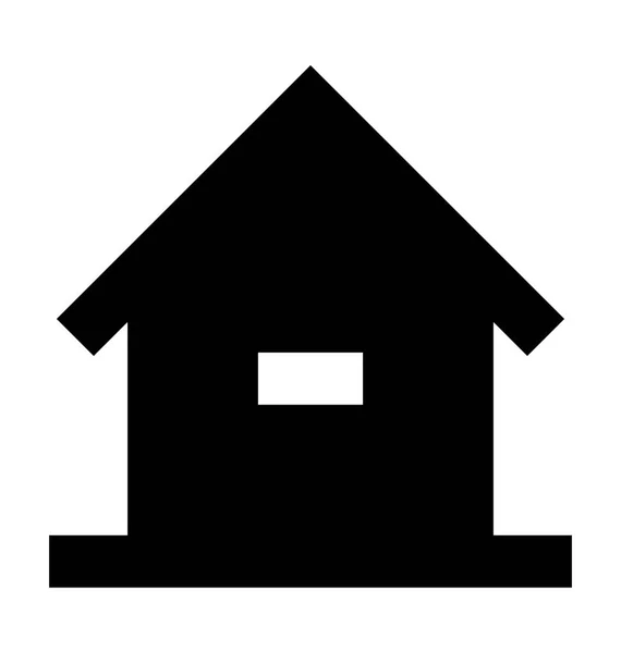 小屋平面向量图标 — 图库矢量图片