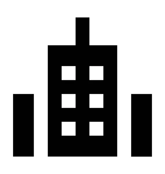 Skyline Flaches Vektorsymbol — Stockvektor