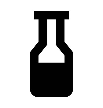 Süt Şişesi Düz Vektör Simgesi