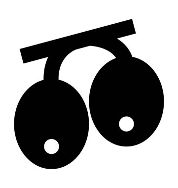 kiraz düz vektör simgesi