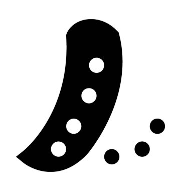 Bezelye düz vektör simgesi