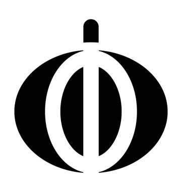 Kavun düz vektör simgesi