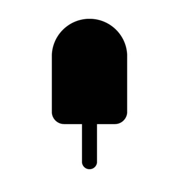 Buzlu şeker düz vektör simgesi