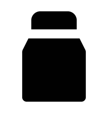 Kavanoz düz vektör simgesi