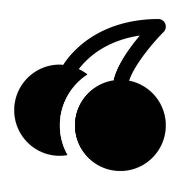 kiraz düz vektör simgesi