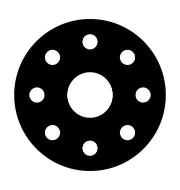 çörek düz vektör simgesi