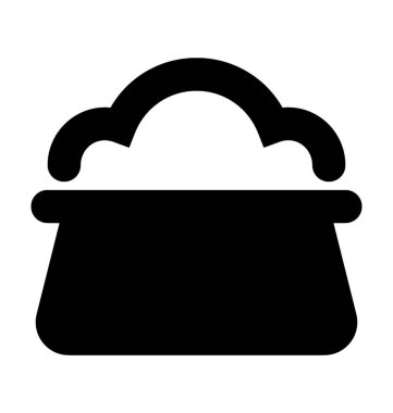 Pişirme düz vektör simgesi