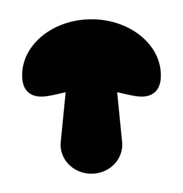 Mantar düz vektör simgesi  