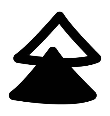 Totopos düz vektör simgesi