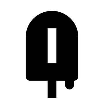 Buzlu şeker düz vektör simgesi  