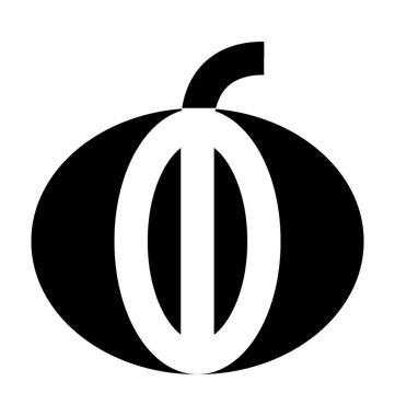 Kavun düz vektör simgesi