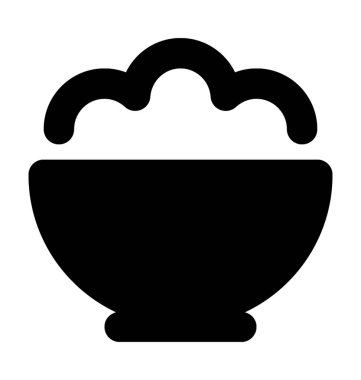 Bowl Düz Vektör Simgesi