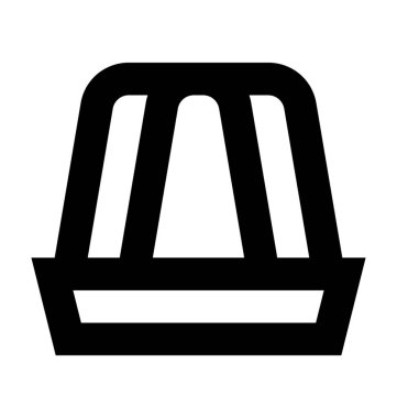 Jöle düz vektör simgesi