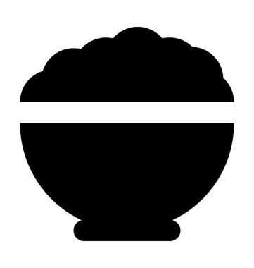 Bowl Düz Vektör Simgesi