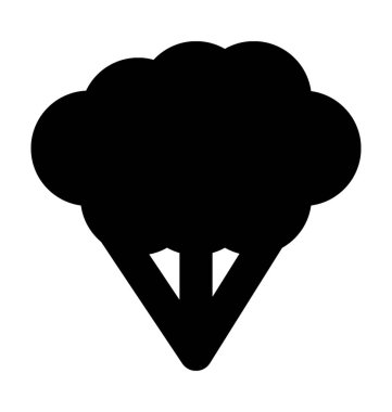 Karnabahar düz vektör simgesi