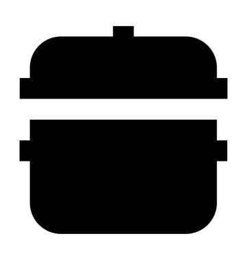 Pişirme Pan düz vektör simgesi