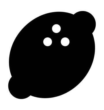 limon düz vektör simgesi