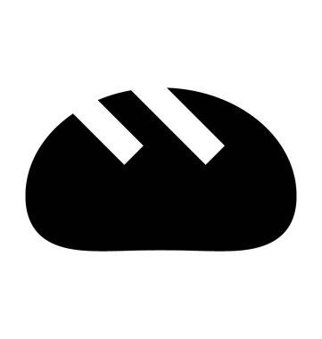 Baget düz vektör simgesi