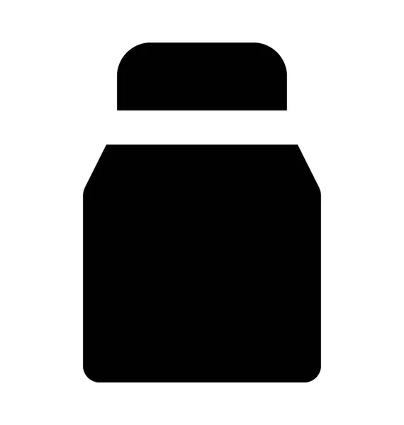 Jar Lapos Vector Icon — Stock Vector