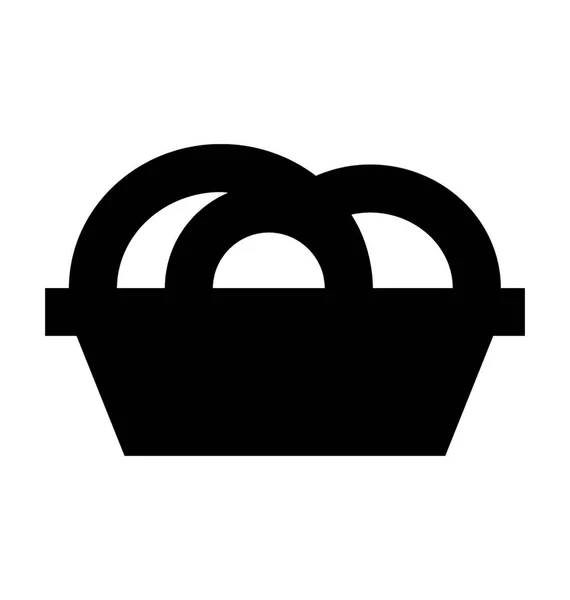 麺フラットベクトルアイコン — ストックベクタ