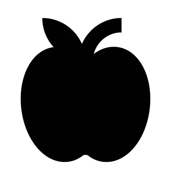 Ikona Plochého Vektoru Apple — Stockový vektor