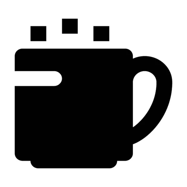 Tea Mug Flat Vector Icon — Stock Vector