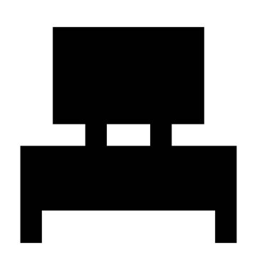 TV standı vektör simgesi