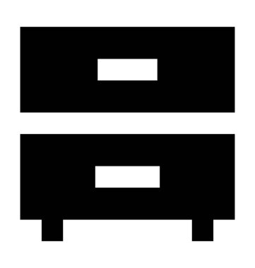 Çekmeceli vektör simgesi