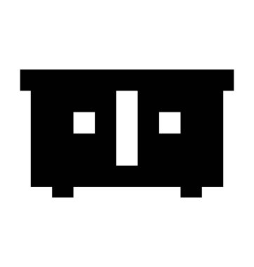 Dolapları düz vektör simgesi