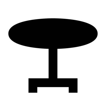 Yemek Masası düz vektör simgesi