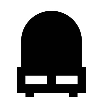 Vanity tablo düz vektör simgesi