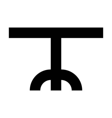 Yemek Masası düz vektör simgesi