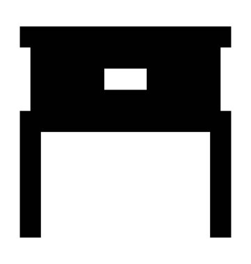 Büro düz vektör simgesi