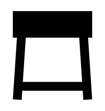 Dışkı düz vektör simgesi