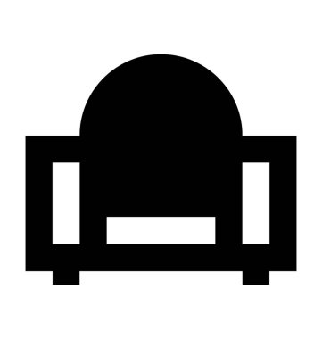 Soyunma Vanity düz vektör simgesi