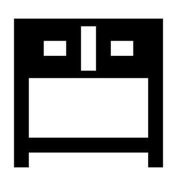 Çalışma Resepsiyon düz vektör simgesi