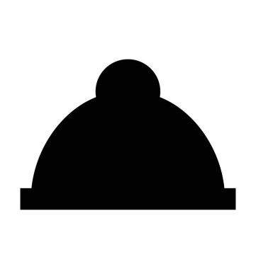 Tabağı düz vektör simgesi