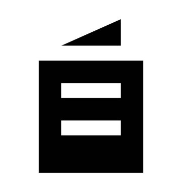 menü düz vektör simgesi