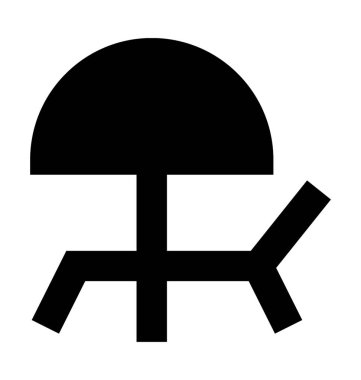 Düz vektör simge güneşlenmek