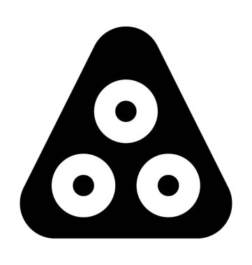 Topları Racked düz vektör simgesi