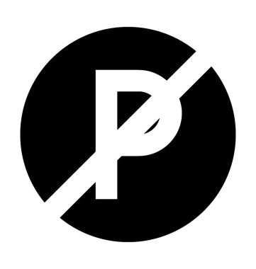 Park düz vektör simge yok