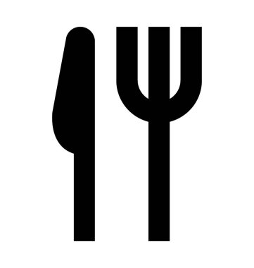 Mutfak eşyaları düz vektör simgesi