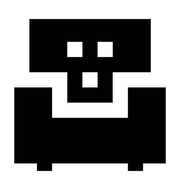 kanepe düz vektör simgesi