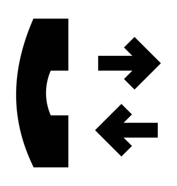 Alıcı düz vektör simgesi