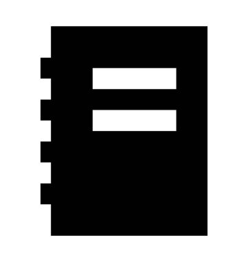 Günlüğü düz vektör simgesi