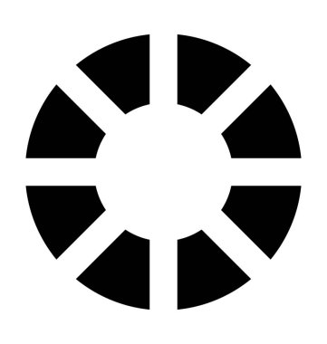 Hayat yüzük düz vektör simgesi