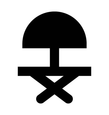 Düz vektör simge güneşlenmek