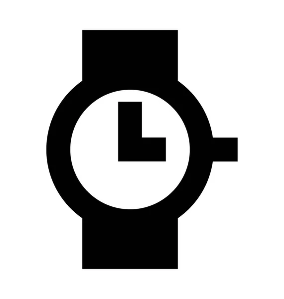 Armbandsur Platt Vektor Symbol — Stock vektor